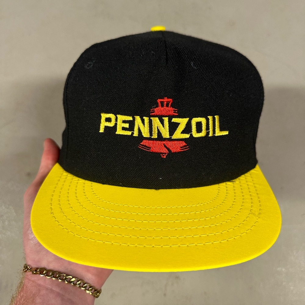 Vintage 90s Nascar Pennzoil Racing Sportswear Retro Essential Snapback Hat
